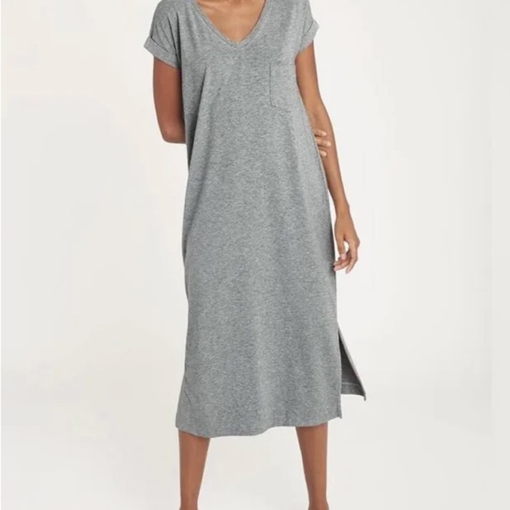 Cuyana V-Neck Midi Dress Size Small